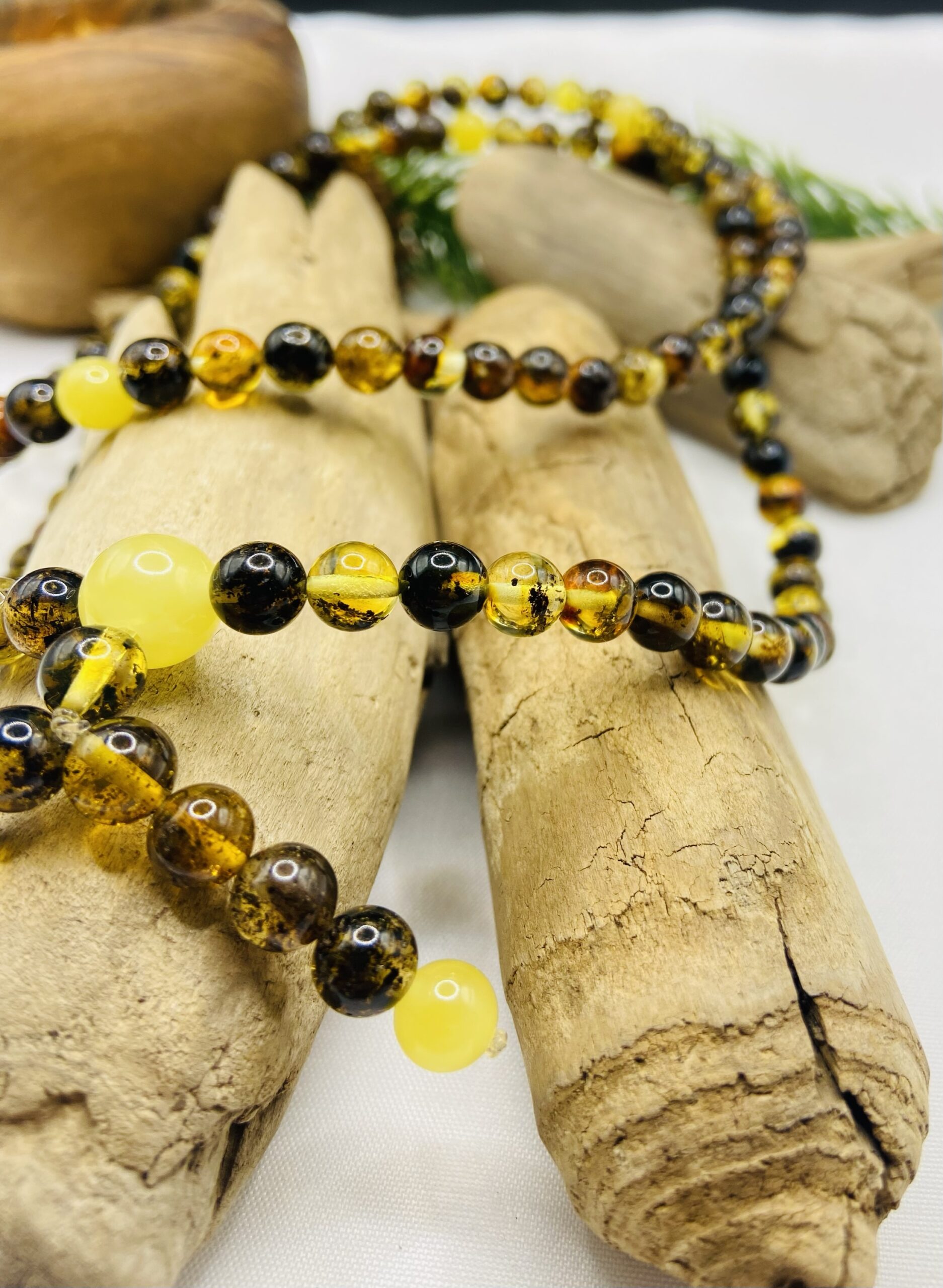 Mala Lūgšanu krelles Budistiem no dabīga Baltijas Dzintara