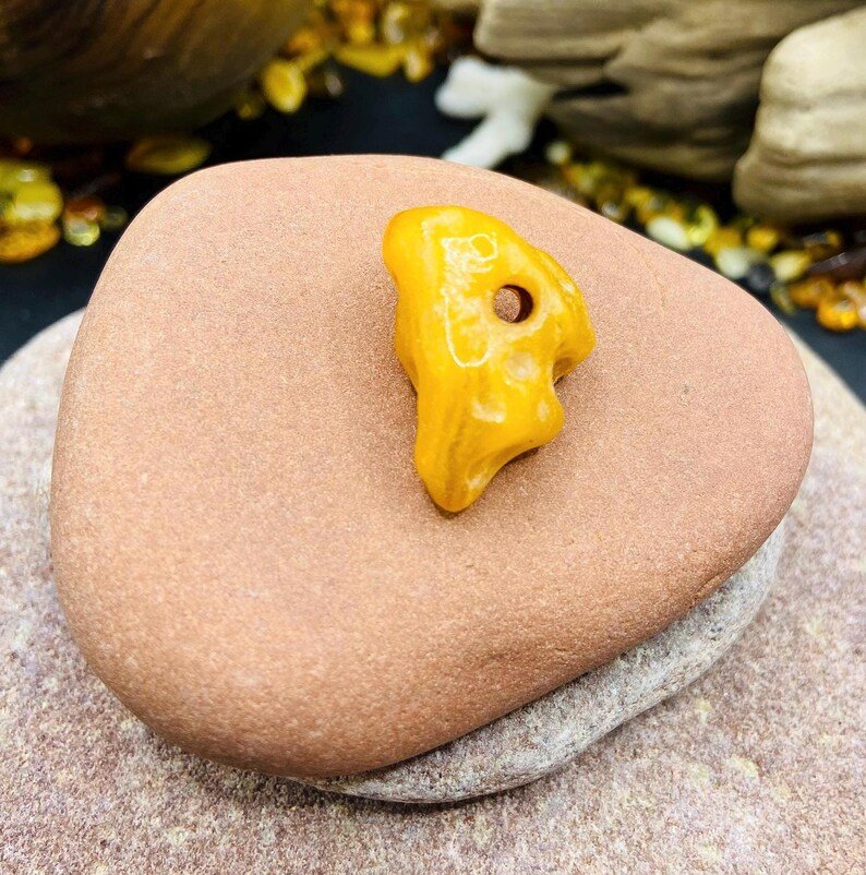 Unikāls Baltijas Dzintara kulons Āfrikas kontinenta formā