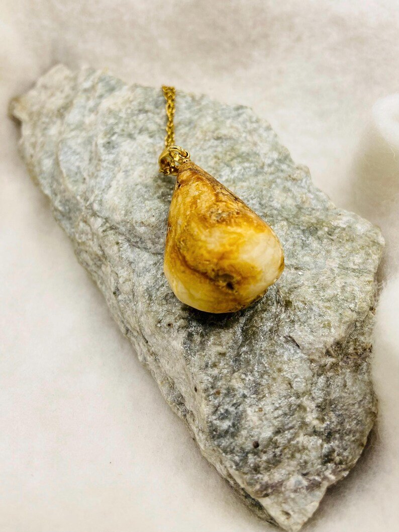 Neapstrādāts un elegants Dzintara kulons abiem dzimumiem