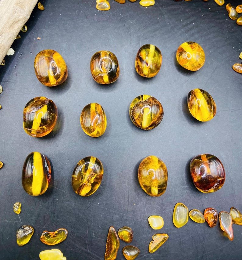 56548094-r-il-21129c-7293797750-il_794xN.7293797750_39v5 Liela izmēra citrona krāsas Baltijas Dzintara "Baroque" pērlītes