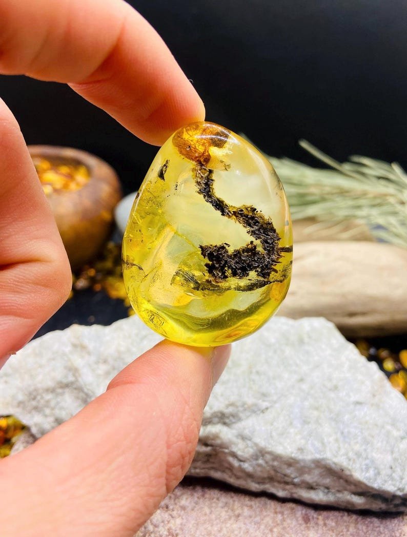 56548094-r-il-563269-7310627266-il_794xN.7310627266_95up Burvīgs Dzintara gabals ar unikāliem ietvērumiem, 20 grami smags