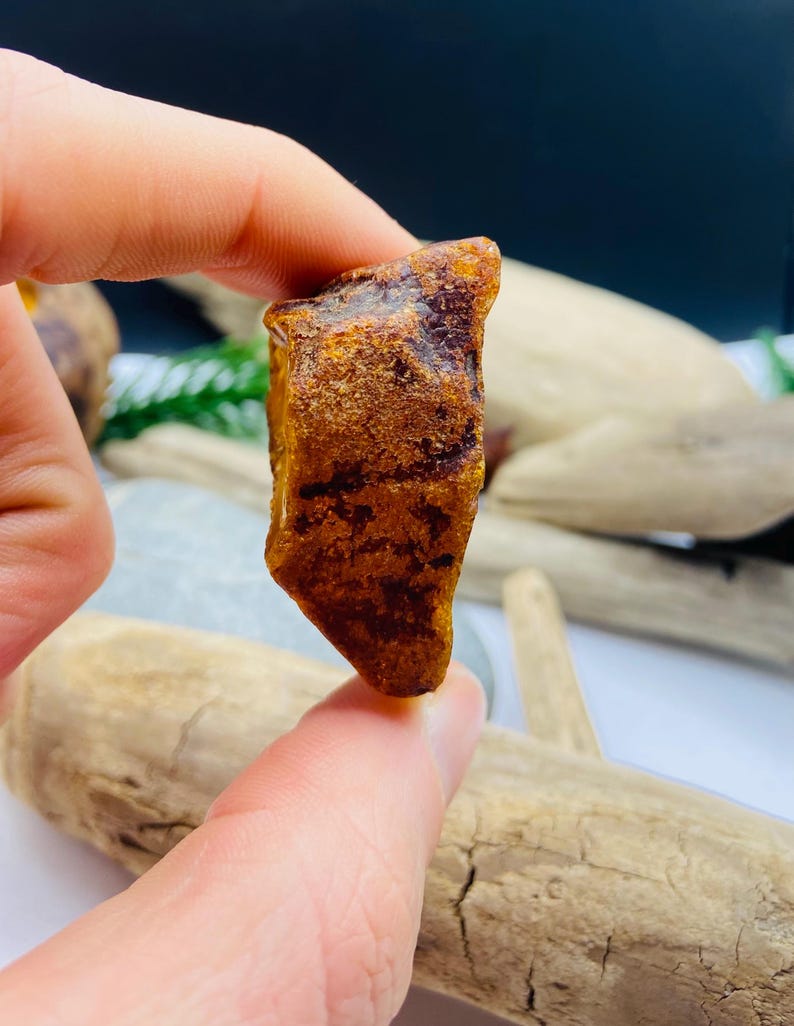 Ļoti īpašs Baltijas dzintara neapstrādāts gabals -14 grami