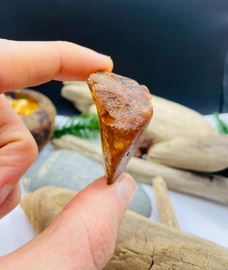 Ļoti īpašs Baltijas dzintara neapstrādāts gabals -14 grami