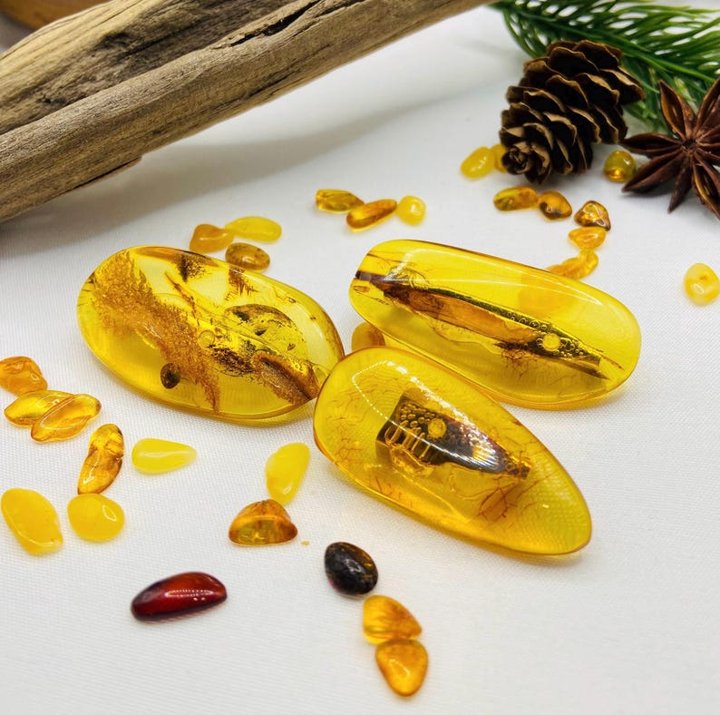 Baltijas dzintara citrīna broša 1 gab. burvīga sieviešu rota