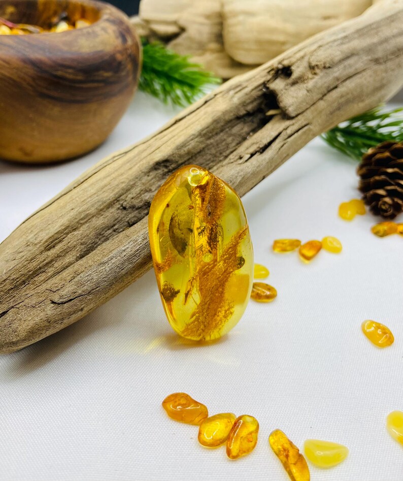 Baltijas dzintara citrīna broša 1 gab. burvīga sieviešu rota