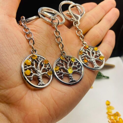 Baltijas Dzintara metāliski piekariņi ar dzīvības koku